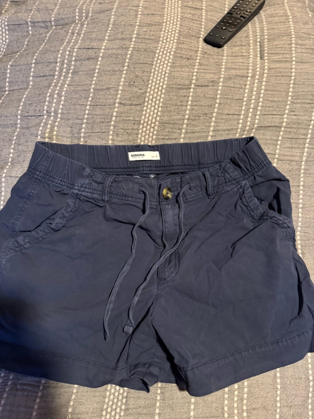 Sonoma Navy Casual Drawstring Shorts